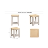 Windermere Painted Oyster Grey Oak Lamp Table
