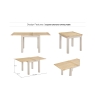 Windermere Painted Oyster Grey Oak 85-170cm Square Ext Dining Table Set + 6 Chairs Windermere Painted Oyster Grey Oak 85-170cm Square Ext Dining Table Set + 6 Chairs