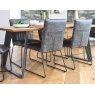 Cooper Leather Dining Chair in Grey (Pair) Cooper Leather Dining Chair in Grey (Pair)