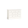 Burgundy Painted Coconut Milk 3 Over 4 Chest of Drawers