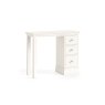 Burgundy Painted Coconut Milk Single Pedestal Dressing Table Burgundy Painted Coconut Milk Single Pedestal Dressing Table