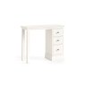 Burgundy Painted Coconut Milk Single Pedestal Dressing Table Burgundy Painted Coconut Milk Single Pedestal Dressing Table