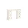 Burgundy Painted Coconut Milk Double Pedestal Dressing Table Burgundy Painted Coconut Milk Double Pedestal Dressing Table