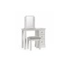 Burgundy Painted Light Grey Single Pedestal Dressing Table Burgundy Painted Light Grey Single Pedestal Dressing Table