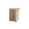 Portobello Oak Round Side Table
