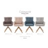 Cotswold Fabric Dining Chair in Blush Granite Cotswold Fabric Dining Chair in Blush Granite