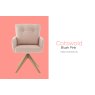 Cotswold Fabric Dining Chair in Blush Pink