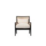 Gallery Direct Nagoya Black Wood Rattan Armchair with Cream Seat Cushions Gallery Direct Nagoya Black Wood Rattan Armchair with Cream Seat Cushions