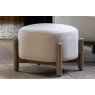 Gallery Direct Tindon Footstool in Natural Fabric Gallery Direct Tindon Footstool in Natural Fabric