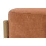 Gallery Direct Tindon Footstool in Vintage Brown Leather Gallery Direct Tindon Footstool in Vintage Brown Leather