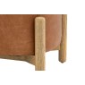 Gallery Direct Tindon Footstool in Vintage Brown Leather Gallery Direct Tindon Footstool in Vintage Brown Leather