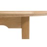 Gallery Direct Malvern Natural Oak Round Extending 100-155cm Dining Table Gallery Direct Malvern Natural Oak Round Extending 100-155cm Dining Table