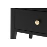 Gallery Direct Acton Black 2 Drawer Bedside Table Gallery Direct Acton Black 2 Drawer Bedside Table
