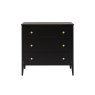 Gallery Direct Acton Black 3 Drawer Chest of Drawers Gallery Direct Acton Black 3 Drawer Chest of Drawers