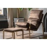 Gallery Direct Fabien Lounger Chair in Mineral Soft Fabric Gallery Direct Fabien Lounger Chair in Mineral Soft Fabric