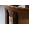 Gallery Direct Onda Walnut Dining Chair in Brown Leather Gallery Direct Onda Walnut Dining Chair in Brown Leather