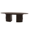 Gallery Direct Onda Walnut Ext 200-250cm Oval Dining Table Set & 6 Chairs (3 Brown + 3 Natural) Gallery Direct Onda Walnut Ext 200-250cm Oval Dining Table Set & 6 Chairs (3 Brown + 3 Natural)