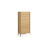 Paris Natural 5 Drawer Tallboy