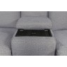Blaine 5 Seater Electric Recliner Corner Sofa with Console in Greige Fabric Blaine 5 Seater Electric Recliner Corner Sofa with Console in Greige Fabric