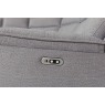 Blaine 5 Seater Electric Recliner Corner Sofa with Console in Greige Fabric Blaine 5 Seater Electric Recliner Corner Sofa with Console in Greige Fabric