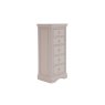 Mabel Wooden 5 Drawer Chest in Painted Taupe Finish Mabel Wooden 5 Drawer Chest in Painted Taupe Finish