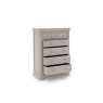 Mabel Wooden 8 Drawer Chest in Painted Taupe Finish Mabel Wooden 8 Drawer Chest in Painted Taupe Finish