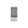 Mabel Wooden 2 Door Wardrobe in Painted Taupe Finish Mabel Wooden 2 Door Wardrobe in Painted Taupe Finish
