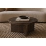 California Dark Oak Round Coffee Table