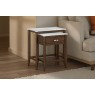 Florence Walnut Stained Oak Nest of Tables with Marble Top