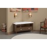 Florence Walnut Stained Oak 100cm Corner TV Unit with Marble Top Florence Walnut Stained Oak 100cm Corner TV Unit with Marble Top