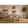 Normandy White Wash Small Ext 140-185cm Trestle Dining Table Normandy White Wash Small Ext 140-185cm Trestle Dining Table