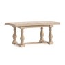 Normandy White Wash Small Ext 140-185cm Trestle Dining Table Normandy White Wash Small Ext 140-185cm Trestle Dining Table