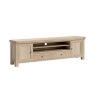 Normandy White Wash 218cm Large TV Media Unit Normandy White Wash 218cm Large TV Media Unit
