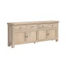 Normandy White Wash 4 Door 4 Drawer Large Sideboard Normandy White Wash 4 Door 4 Drawer Large Sideboard