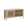 Sicily Oak 100cm Weave Corner TV Unit