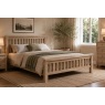 Normandy White Wash Slatted Bed Frame