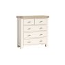 Windsor Country Oak Painted 2 Over 3 Chest of Drawers