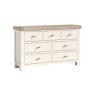 Windsor Country Oak Painted 3 Over 4 Chest of Drawers