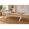 Windsor Country Oak Painted Cross-Leg 200-245cm Ext Dining Table Windsor Country Oak Painted Cross-Leg 200-245cm Ext Dining Table