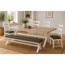 Windsor Country Oak Painted Cross-Leg 200-245cm Ext Dining Table Windsor Country Oak Painted Cross-Leg 200-245cm Ext Dining Table