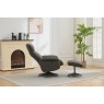 Sahara Full Leather & Fabric Swivel Chair & Stool Sahara Full Leather & Fabric Swivel Chair & Stool