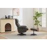 Sahara Full Leather & Fabric Swivel Chair & Stool Sahara Full Leather & Fabric Swivel Chair & Stool