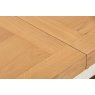Burford Painted Oak 130-180cm Ext Dining Table Set + 4 Upholstered Chairs Burford Painted Oak 130-180cm Ext Dining Table Set + 4 Upholstered Chairs