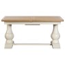 Burford Painted Oak 160-200cm Ext Pedestal Dining Table + 4 Upholstered Chairs Burford Painted Oak 160-200cm Ext Pedestal Dining Table + 4 Upholstered Chairs
