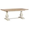 Burford Painted Oak 160-200cm Ext Pedestal Dining Table + 4 Upholstered Chairs Burford Painted Oak 160-200cm Ext Pedestal Dining Table + 4 Upholstered Chairs