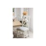 Burford Painted Oak 160-200cm Ext Pedestal Dining Table Set + 4 X-Back Chairs Burford Painted Oak 160-200cm Ext Pedestal Dining Table Set + 4 X-Back Chairs
