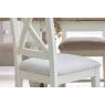 Burford Painted Oak 160-200cm Ext Pedestal Dining Table Set + 4 X-Back Chairs Burford Painted Oak 160-200cm Ext Pedestal Dining Table Set + 4 X-Back Chairs