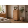Flynn Natural Oak 5 Drawer Tall Chest ff Drawers Flynn Natural Oak 5 Drawer Tall Chest ff Drawers