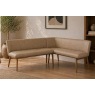 Spencer Taupe PU Leather Corner Bench