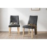 Cara Oak Small 150-190cm Extending Dining Table Set + 6 Luna Dining Chairs in Charcoal Cara Oak Small 150-190cm Extending Dining Table Set + 6 Luna Dining Chairs in Charcoal